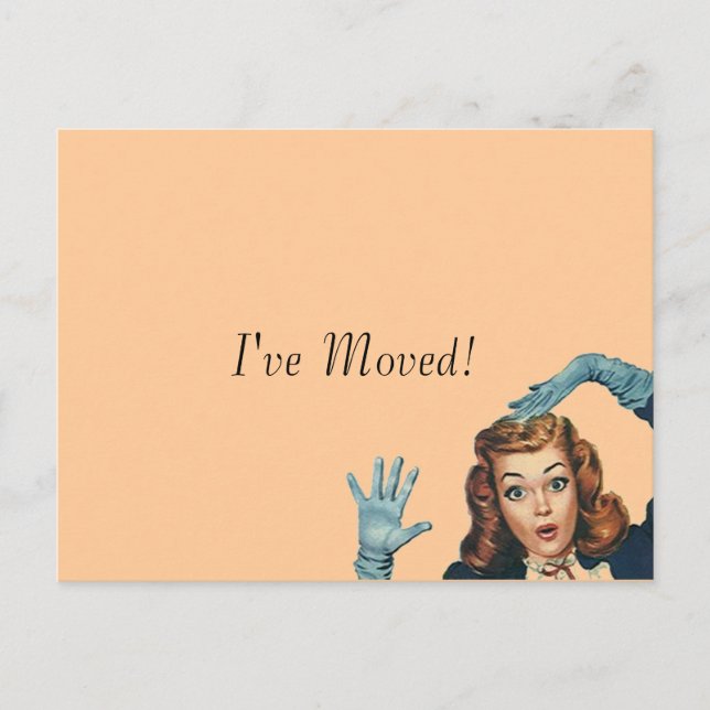 Cartão postal Novo Trabalho Doméstico em que Movi  (Frente)