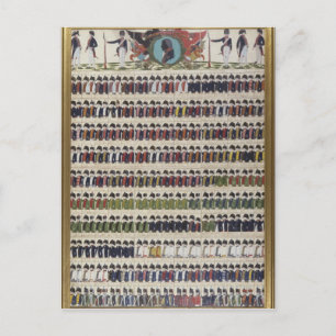 Cartão Postal Novos designs uniformes para a prússia real