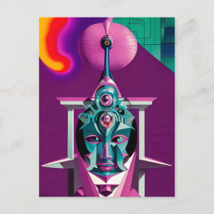 Cartão Postal Novos sacerdotes na Igreja da Robotologia da Arte