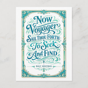 Cartão Postal "Now Voyager" Citação