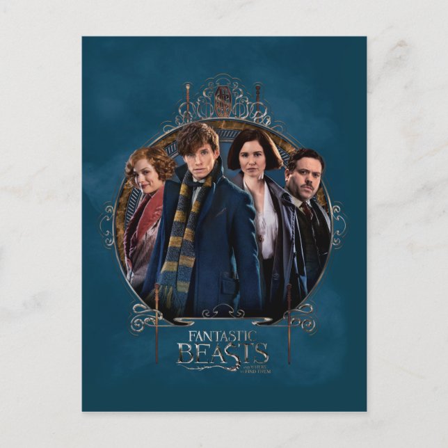Cartão Postal NOWT SCAMANDER™ e Arte da Empresa Quadro Nouveau (Frente)