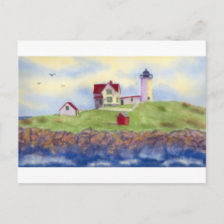 Cartão Postal Nubble Light, Cape Neddick, York Maine Postcard