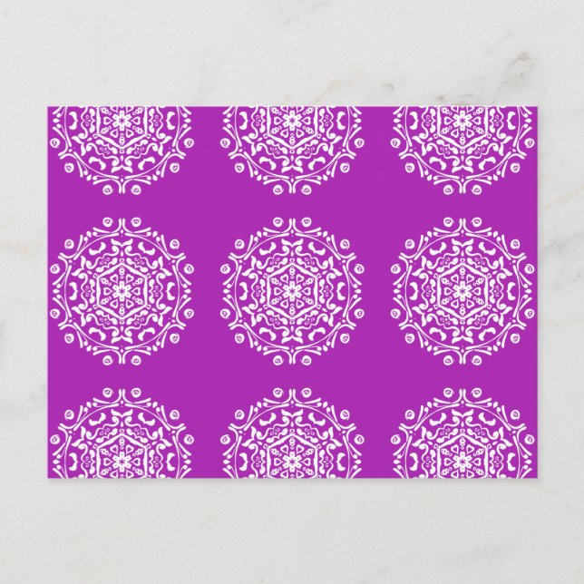 Cartão Postal Nudibranch Mandala (Frente)