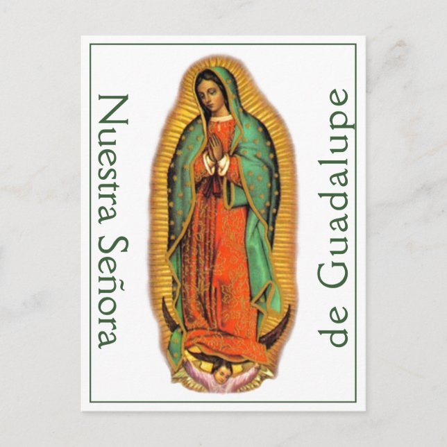 Cartão postal Nuestra Señora de Guadalupe (Frente)