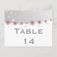 Numero da mesa de casamento da cinza de prata verm