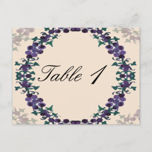 Cartão Postal Número da Tabela de Casamento de Rua de Grapevine