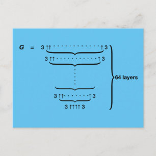 CARTÃO POSTAL "NÚMERO DE GRAHAM"