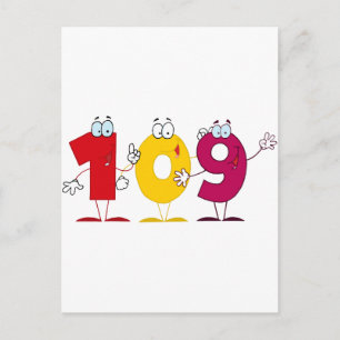 Cartão Postal Número Feliz 109