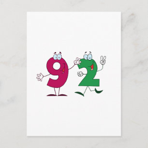 Cartão Postal Número Feliz 92