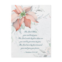 Números 6:24-26 O Senhor Abençoa-Te Natal