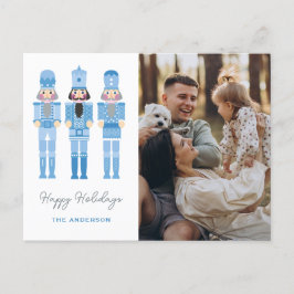 CARTÃO POSTAL NÚMEROS AZUIS COM FOTO NATAL POSTC