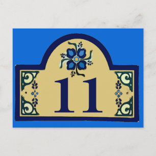 Cartão Postal Números da Casa Alterar Texto 