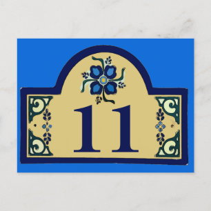 Cartão Postal Números de Casa Alterar Texto