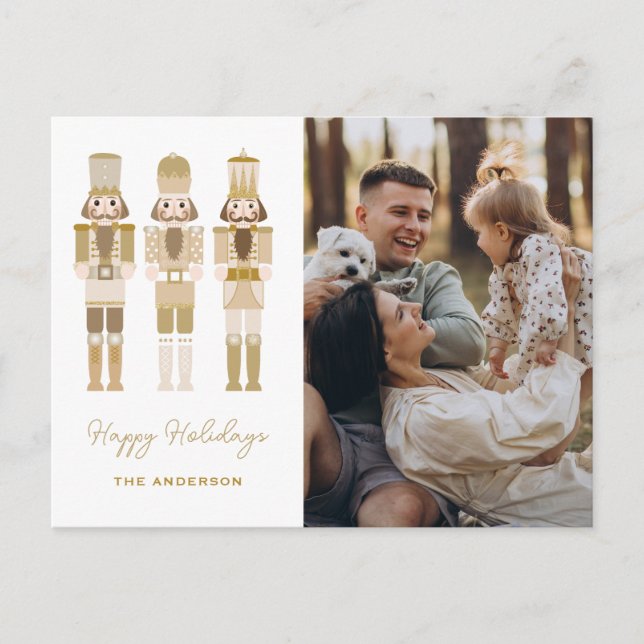 CARTÃO POSTAL NÚMEROS DE PRATA COM FOTO DE NATAL POSTC (Frente)