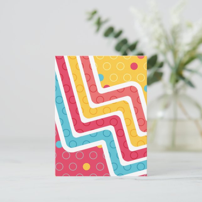 Cartão Postal Números Geométricos 4 (Em pé/Frente)