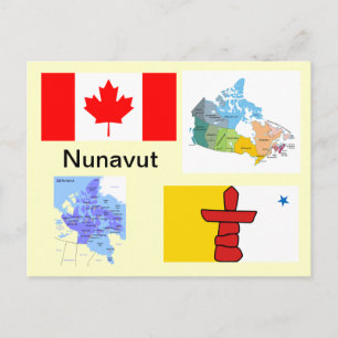 Cartão Postal Nunavut Territory Canada