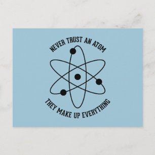 Cartão Postal Nunca Confie em um Atom