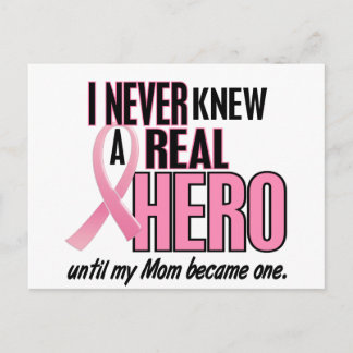 Cartão Postal Nunca Conheci Uma MÃE Hero Real (Cancer Da Mama)