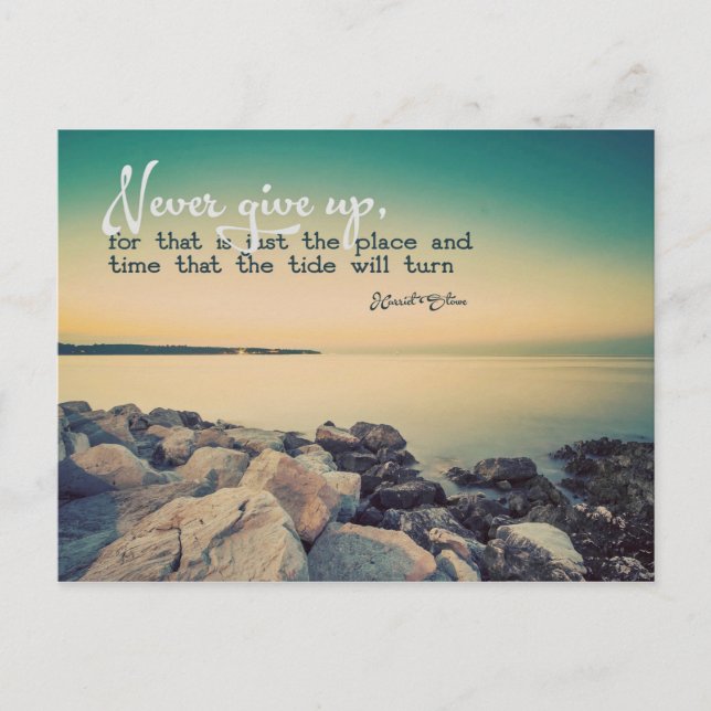 Cartão Postal Nunca Desistir (Frente)
