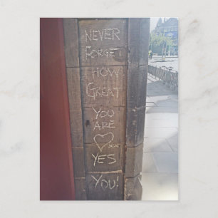 Cartão Postal "Nunca Esqueça Como Você É Excelente... Sim, Você"