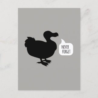 Cartão Postal Nunca Esqueça o Cartão-Postal Dodo