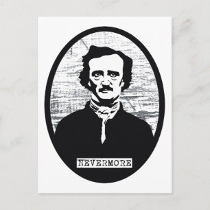Cartão Postal Nunca mais Edgar Allan Poe