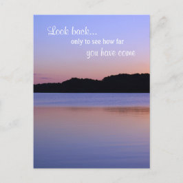 Cartão Postal Nunca Olhe Para Trás Sem Arrependimento Citação De