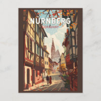 Nuremberg Germany Viagem Art Vintage
