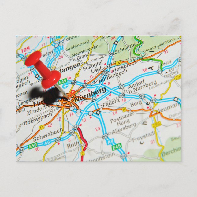 Cartão Postal Nuremberga, Nürnberg Alemanha (Frente)