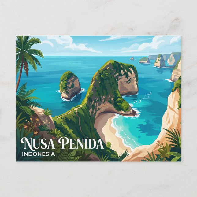 Cartão Postal Nusa Penida Indonésia (Frente)