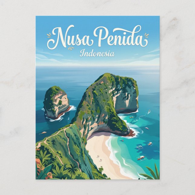 Cartão Postal Nusa Penida Indonésia (Frente)