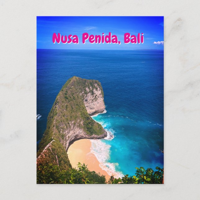 Cartão Postal Nusa Penida, praia dos Dinossauros (Frente)