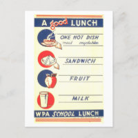 Nutrição "A Good Lunch" do Poster WPA Vintage