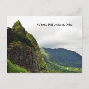 Cartão Postal Nu'uanu Pali Lookout Postcrd