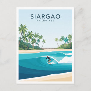 Cartão Postal Nuvem 9, Siargao General Luna Filipinas Lembrança