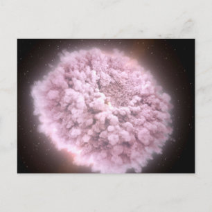 Cartão Postal Nuvem de Detritos de Duas Estrelas de Nêutrons