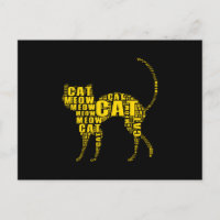 Nuvem de palavras de gato bonito