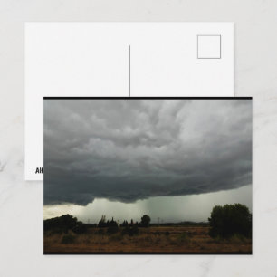 Cartão Postal Nuvem de Tempestade Rural