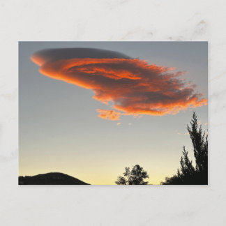 Cartão Postal Nuvem do Pôr do Sol em Reno Nevada