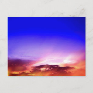 Cartão Postal Nuvens ao pôr do sol