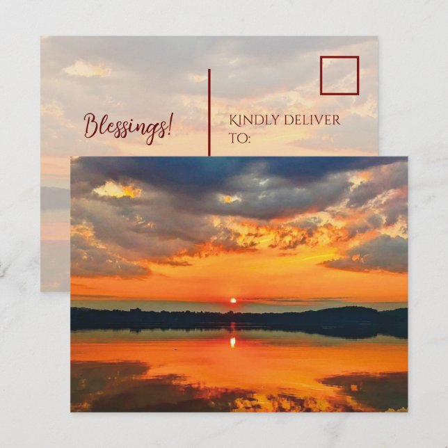 Cartão Postal Nuvens brilhantes (Frente/Verso)