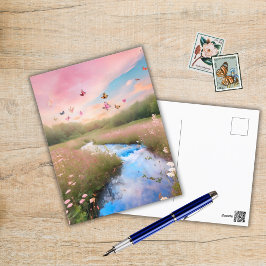 Cartão Postal Nuvens de Algodão Doce