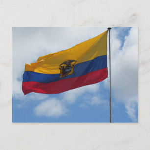 Cartão Postal nuvens de bandeira do equador