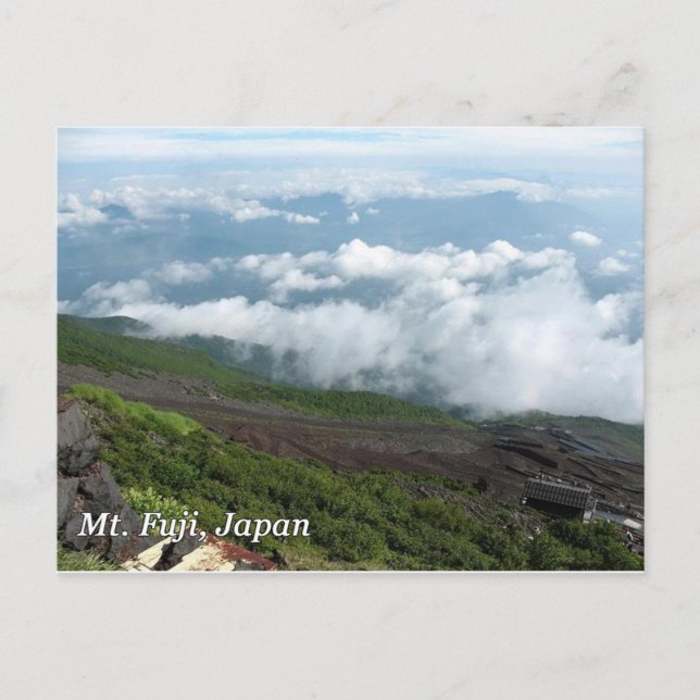 Cartão Postal Nuvens do Monte Fuji (Frente)