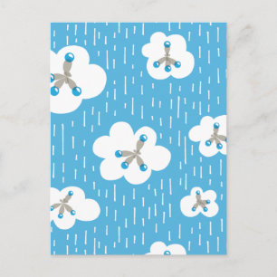 Cartão Postal Nuvens E Moléculas De Metano Geek De Química Azu