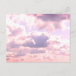 Cartão Postal Nuvens e pôr do sol