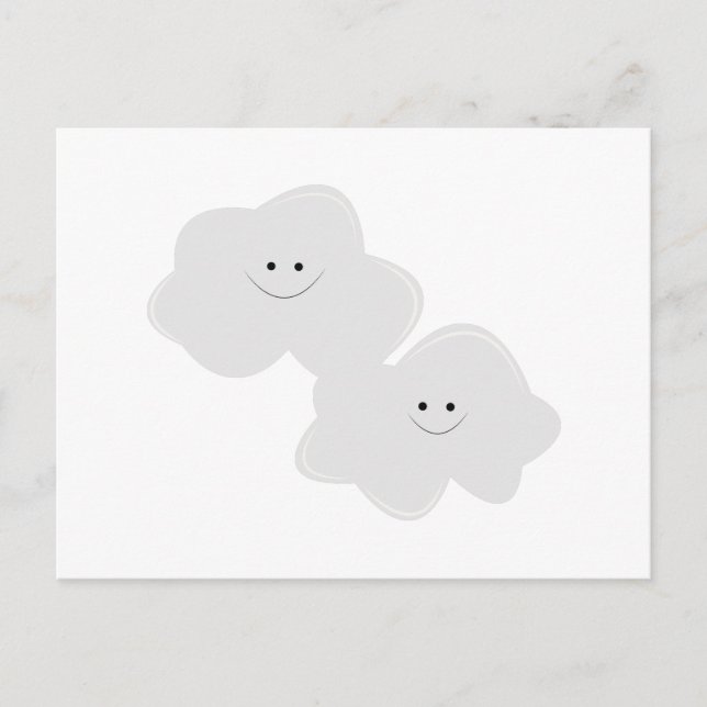 Cartão Postal Nuvens Fluffy (Frente)
