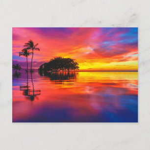 Cartão Postal Nuvens majestosas e reflexões