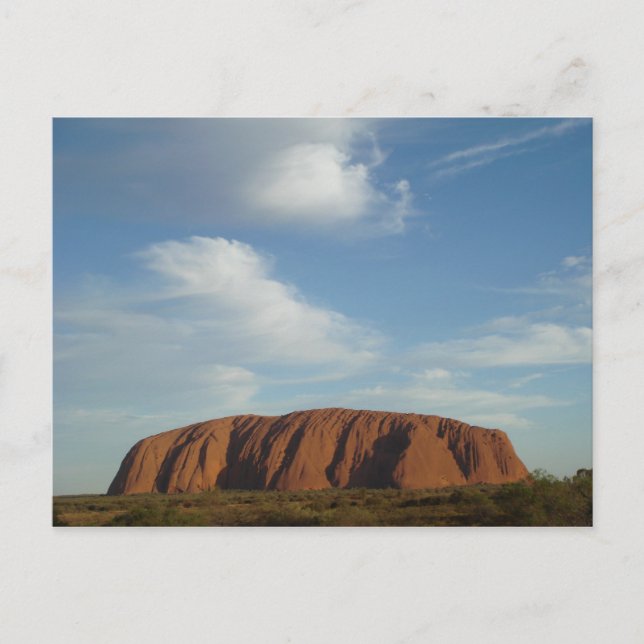 Cartão Postal Nuvens no Ayers Rock (Frente)