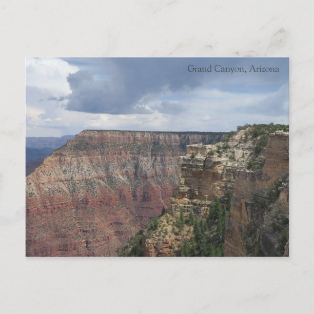 Cartão Postal Nuvens sobre o Grand Canyon (Frente)
